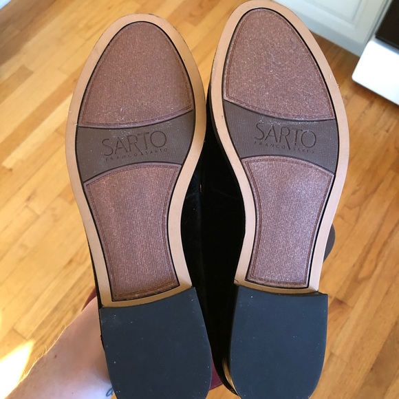 Brand new! Franco Sarto black velvet loafers, 7.5 - Picture 4 of 4